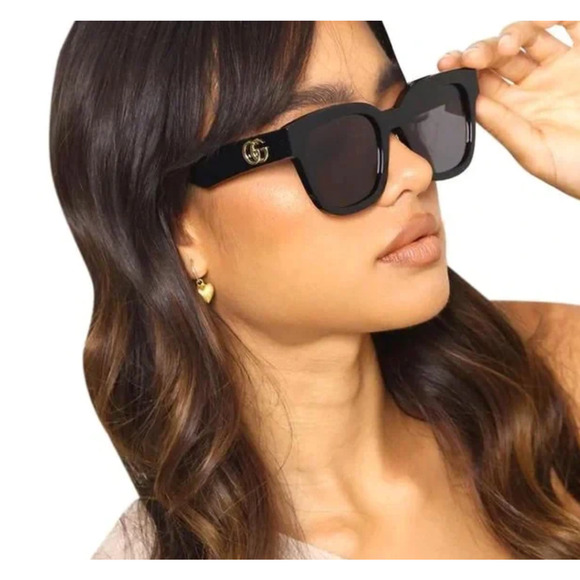 NEW Gucci GG0998S Black Marmont Logo Sunglasses - Picture 1 of 10